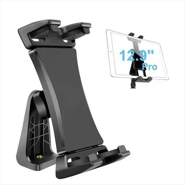Alt view image 3 of 3 - Universal Tablet Phone Tripod Mount 360°Rotating Stand Holder Clip for Mini Air Pro 12.9 Pad Vlog
