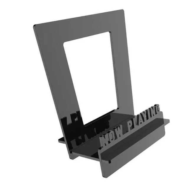 Alt view image 3 of 3 - Acrylic Now Playing Vinyl Record Stand, Record Display Stand for Vinyl Records and LP Records Record Holder Black