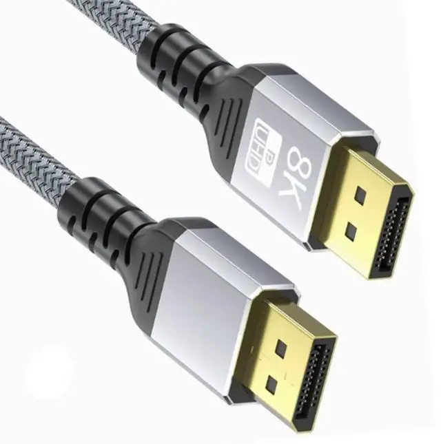Alt view image 2 of 3 - 8K DisplayPort 1.4 Cable DP Extension Cord Hight Speed 4K@144hz Video Cables Male to Male DP 1.4 Connector ()