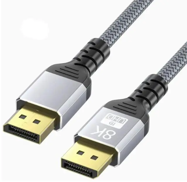 Alt view image 3 of 3 - 8K DisplayPort 1.4 Cable DP Extension Cord Hight Speed 4K@144hz Video Cables Male to Male DP 1.4 Connector ()