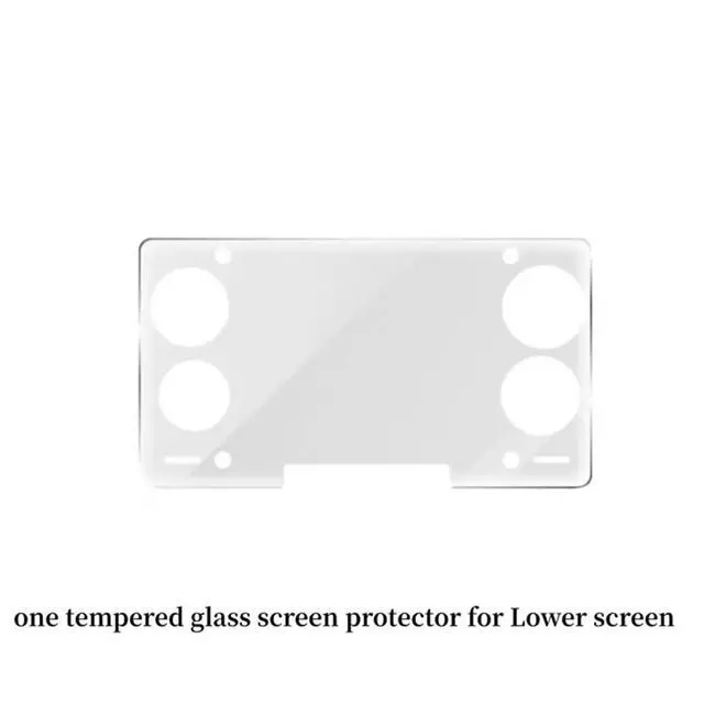 Alt view image 3 of 3 - Tempered Glass Screen Protector for Game Console Upper+Lower Screen Dual Screen HD Glass Screen Protectors