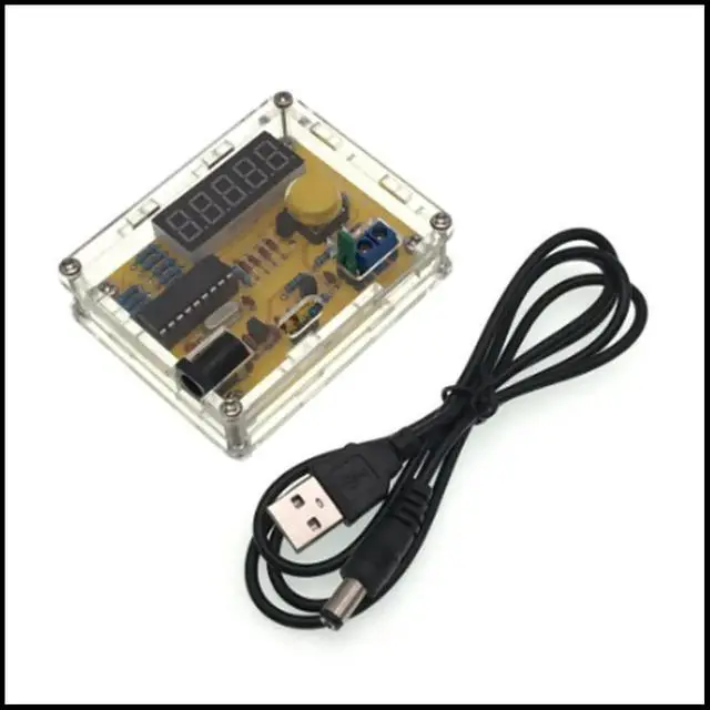 Main image of DIY Meter Frequency Counter Tester Digital Crystal Counter Meter Oscillator Tester with Transparent Case 1Hz-50MHz