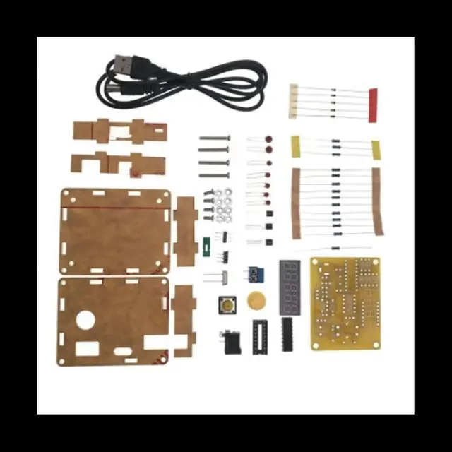 Alt view image 2 of 3 - DIY Meter Frequency Counter Tester Digital Crystal Counter Meter Oscillator Tester with Transparent Case 1Hz-50MHz