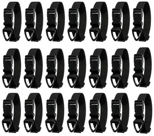 Main image of For Garage Garden For Outdoor Extension Cord Holder Organizer, 18 Pack With Storage Straps& Triangle Clips