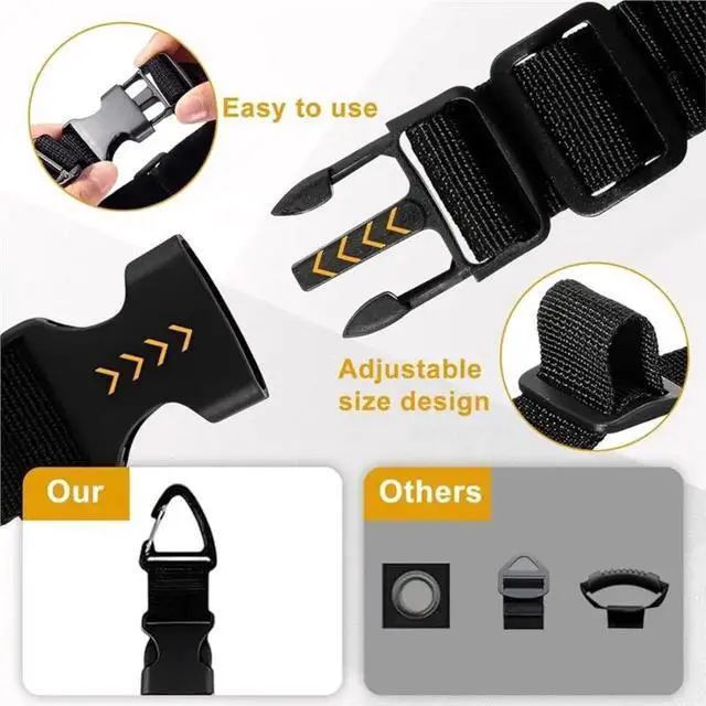 Alt view image 2 of 3 - For Garage Garden For Outdoor Extension Cord Holder Organizer, 18 Pack With Storage Straps& Triangle Clips