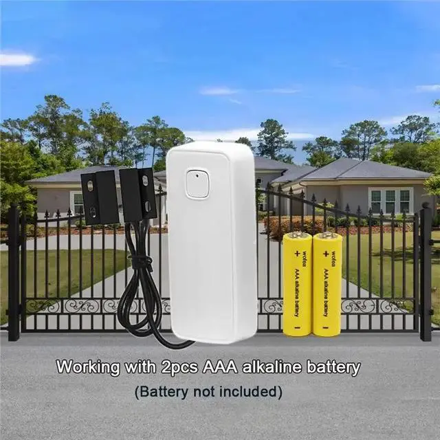 Alt view image 2 of 3 - Tuya Smart Door Window Magnetic Sensor Open/Closed Detector Security Alarm For Home For Roller Door