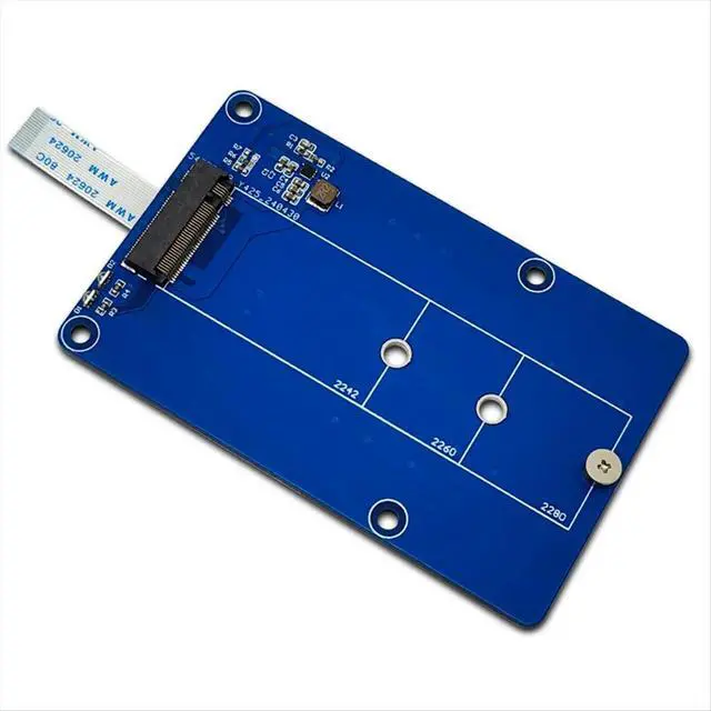 Alt view image 2 of 3 - PCIe to M.2 NVMe SSD Adapter Board for Pi5 5 Supports 2242/2260/2280 NVME M2 SSD