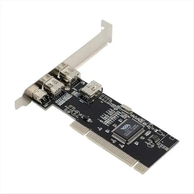 Alt view image 2 of 3 - PCI 1394 Card 4 Port Firewire Card Adapter Digital Camera HD DV Capture Card Driver-free VIA for Desktop PC