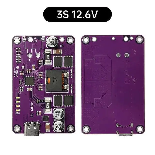 Alt view image 2 of 3 - PD3.1 140W High Power Fast Module Type C Li- Discharger Board For 3S Packs