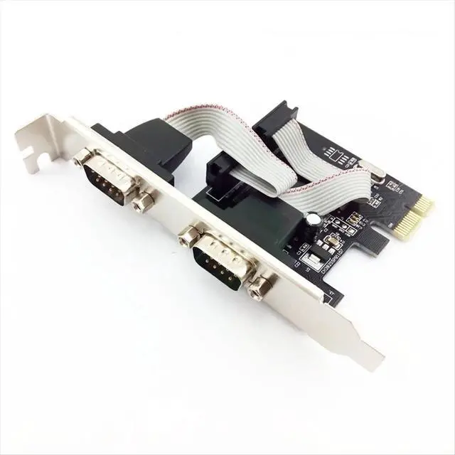 Alt view image 2 of 3 - Universal PCIE Serial Port Card 9-Pin Card RS232 Adapter Card PCIECOM Port Expansion Card WCH382L