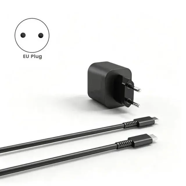 Alt view image 3 of 3 - For Switch 2 NS2 Power Adapter 60W Fast Charging Switch 2 EU Plug