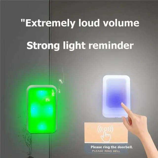 Alt view image 2 of 3 - 12-Light Flashing Doorbell Elderly Deaf Mute Service Call Device Long Range Door Bell Chime EU Plug