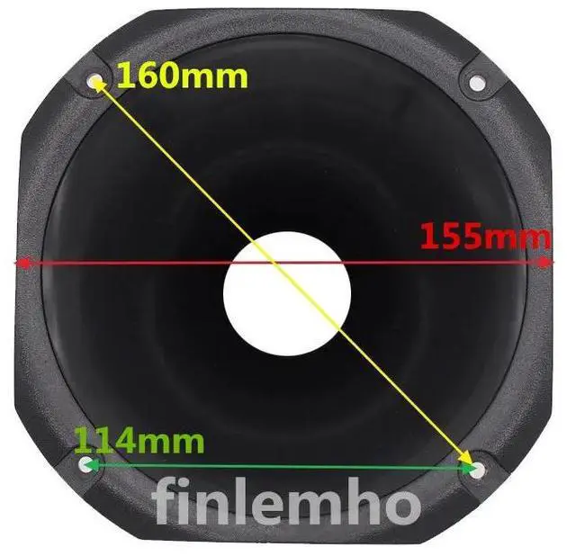 Alt view image 3 of 3 - 1PC DJ Speaker Horn 2" Throat 45° x 45° Dispersion Plastic For Car HiFi Home Theater Professional Audio Public Address System