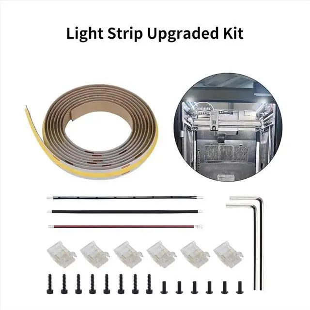Alt view image 3 of 3 - For K2 Plus Upgraded COB Led Kit Super Bright Led Light Strip 3D Printer Accessories for K2 Plus