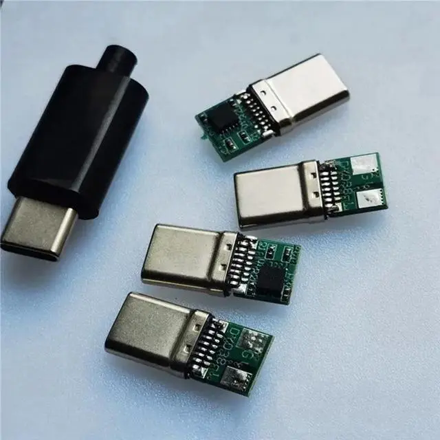 Alt view image 2 of 3 - 20Pcs 12V PD/QC Decoy Board Fast Charge Module With Shell PD 2 3.0 DC Trigger USB Type-C Male QC4 Charge Connector B