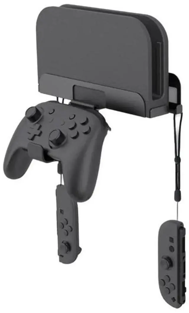 Main image of Wall Mounted Storage Rack For Nintendo Switch 2 Metal Host TV Box Wall Mount Holder Stand With Joy-Con Hook Support-AAAE