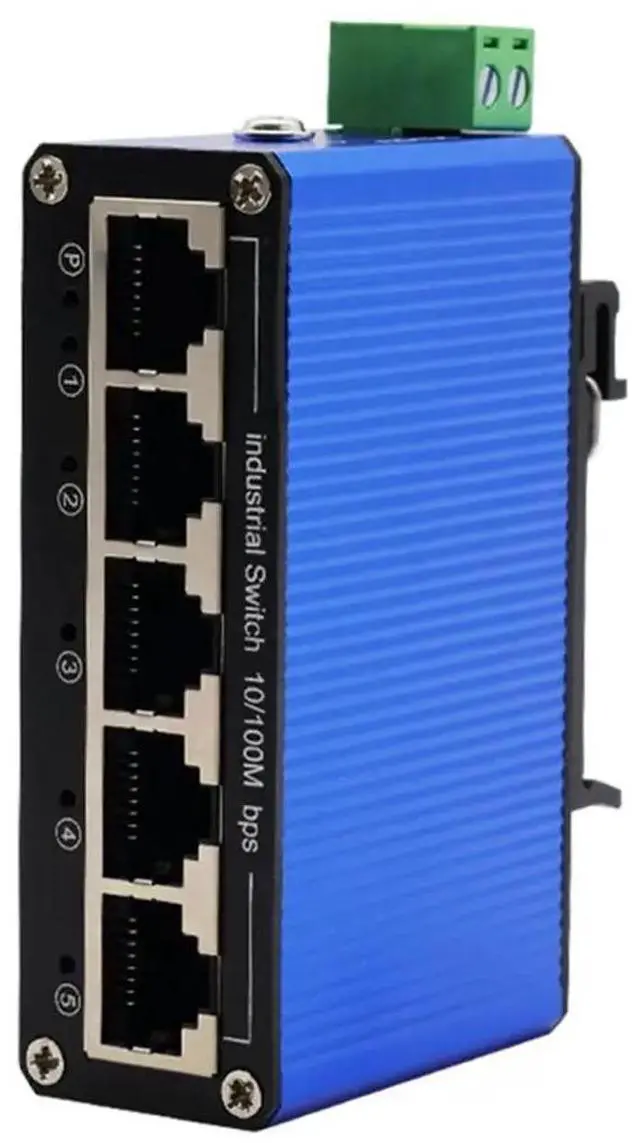 Main image of Industrial DIN-Rail MINI Size 10/100M 5 Ports Net Fast Ethernet Switch