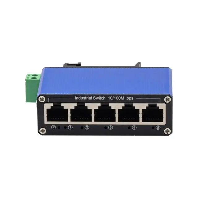 Alt view image 3 of 3 - Industrial DIN-Rail MINI Size 10/100M 5 Ports Net Fast Ethernet Switch