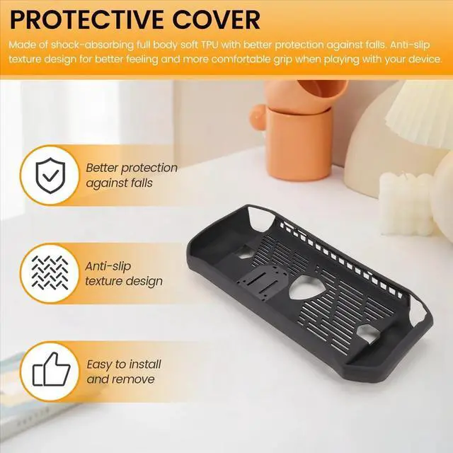 Main image of Case for Claw Handheld Console Soft TPU Protective Shell Shockproof Back Cover with Kickstand Game Accessories