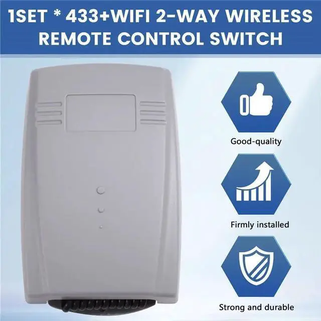 Alt view image 3 of 3 - Tuya Garage Door Opener 433+2-Way Remote Control Switch For Access Control, Electric Doors, Garag