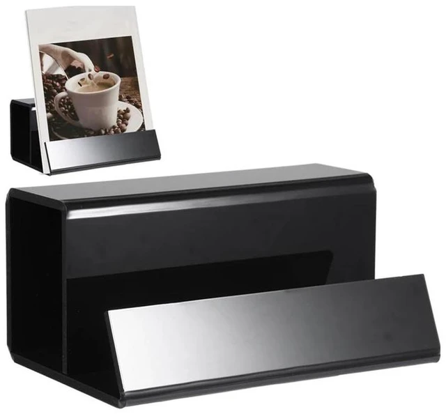 Alt view image 3 of 3 - Black Vinyl Record Stand Acrylic Vinyl Record Holder for Albums & Record Decor for Vinyl Record Lovers