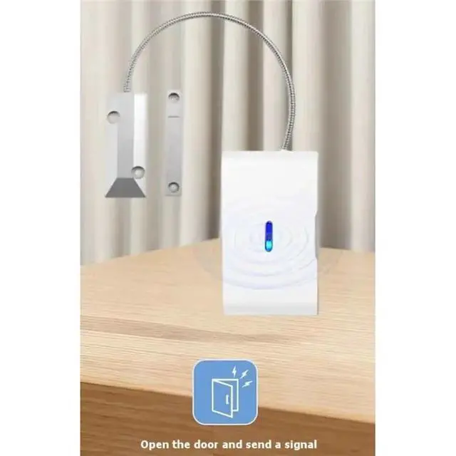 Alt view image 2 of 3 - Alarm Sensor 433Mhz Roller Shutter Door Supermarket Contact Switch Security Magnetic Detector