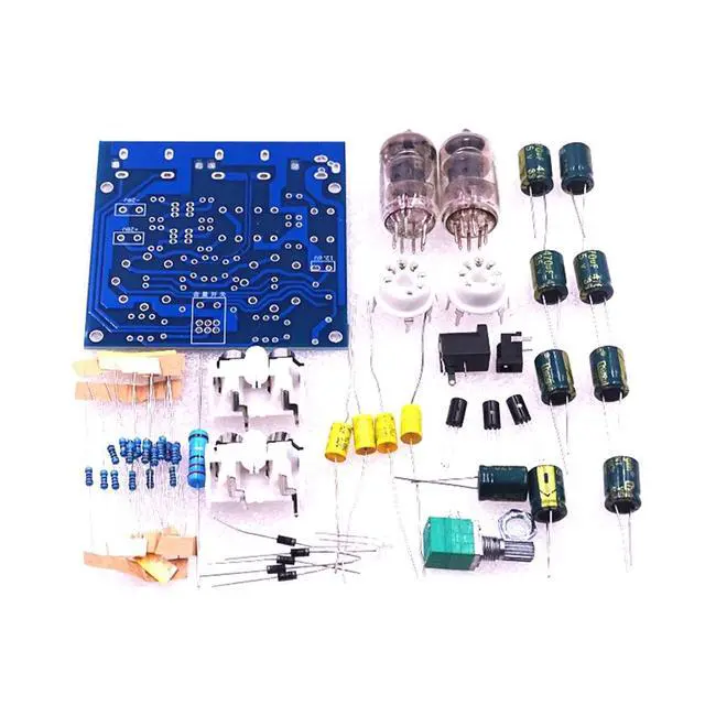 Alt view image 2 of 3 - AC 12V 1A 6J1 Value Preamp Tube Preamp Amplifier Board PreAmplifier Headphone DIY Kits