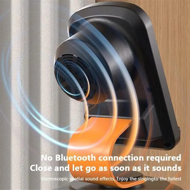 Alt view image 2 of 3 - Mobile Phone Stand Smart Bluetooth Induction Speaker Adjustable 360° Desktop Live Tablet Bracket Cell Phone Holder Stand