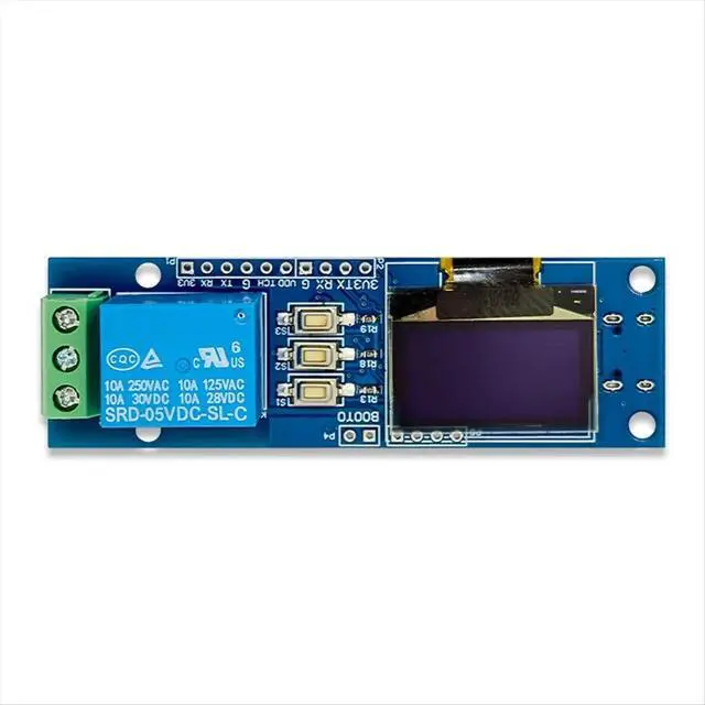 Alt view image 2 of 3 - ZW101 Fingerprint Single-Channel Relay Module Capacitive Semiconductor OLED Display STM32 Support Secondary Development