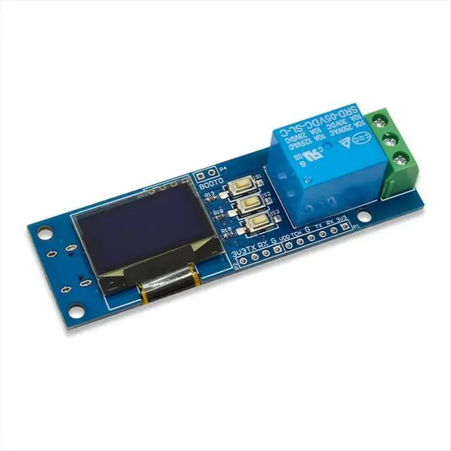 Alt view image 3 of 3 - ZW101 Fingerprint Single-Channel Relay Module Capacitive Semiconductor OLED Display STM32 Support Secondary Development