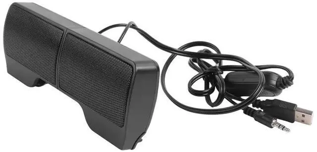 Main image of Mini USB Stereo Speakers Line Controller Soundbar for Laptop Mp3 Phone Music Player PC with Clip