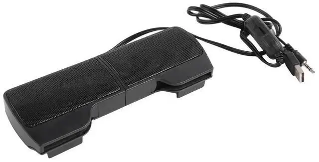 Alt view image 3 of 3 - Mini USB Stereo Speakers Line Controller Soundbar for Laptop Mp3 Phone Music Player PC with Clip
