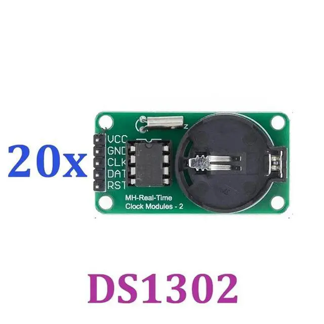 Alt view image 3 of 3 - DS1302 DS1302 Module Multifunction Module Without CR2032 Timing Electronic Components 20Pcs/Set