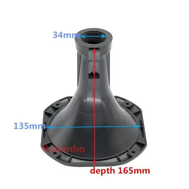 Alt view image 3 of 3 - 1PC DJ Tweeter Speaker Horn 1 Inch Throat Treble 45°x45° Coverage For HiFi Car Professional Audio Home Theater