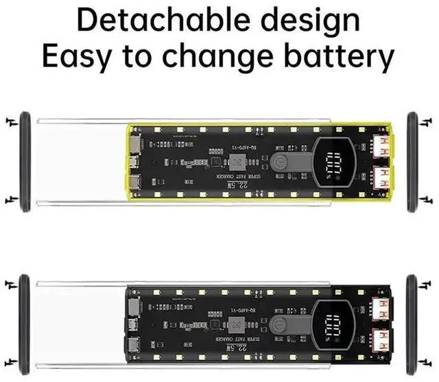 Alt view image 2 of 3 - Transparent Box LED Screen Case Kit With Light PD22.5W Transparent Quick Charge Box