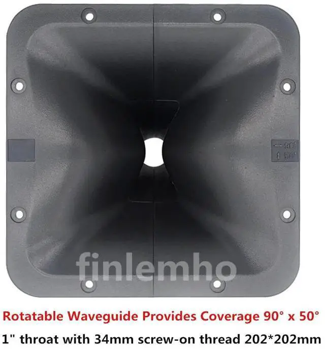Main image of 1PC DJ Speaker Tweeter Horn 1" Throat AC895 Waveguide 90° x 50° For Public Address Professional Audio Mixer Console Home Theater