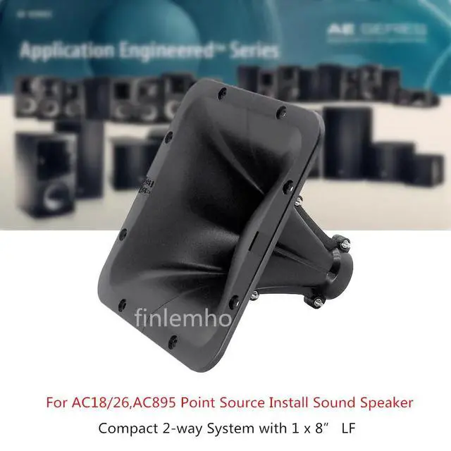 Alt view image 2 of 3 - 1PC DJ Speaker Tweeter Horn 1" Throat AC895 Waveguide 90° x 50° For Public Address Professional Audio Mixer Console Home Theater