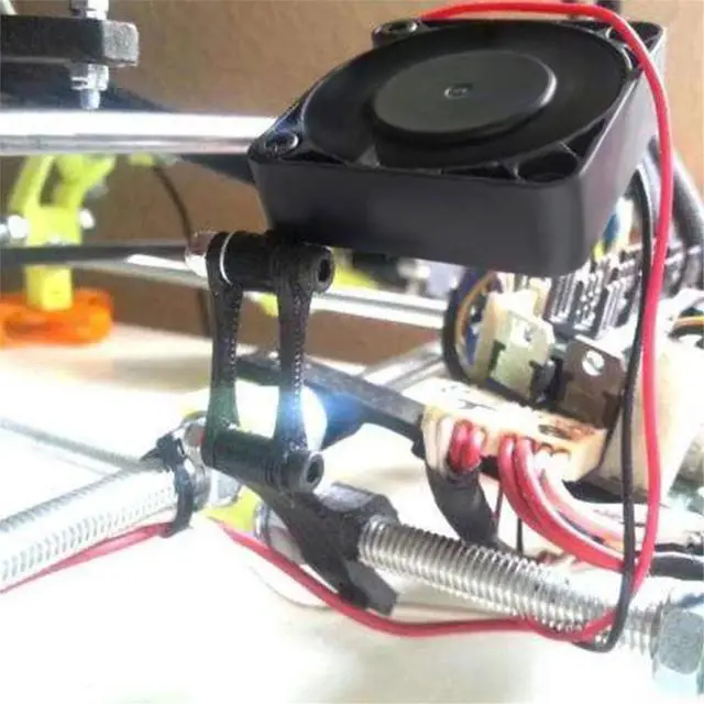 Alt view image 2 of 3 - 3D Printer Cooling Fan 40x40x10mm Oil Bearing Blower Fan DC 12V Brushless Cooling Fan for Hotend Extruder 8PCS