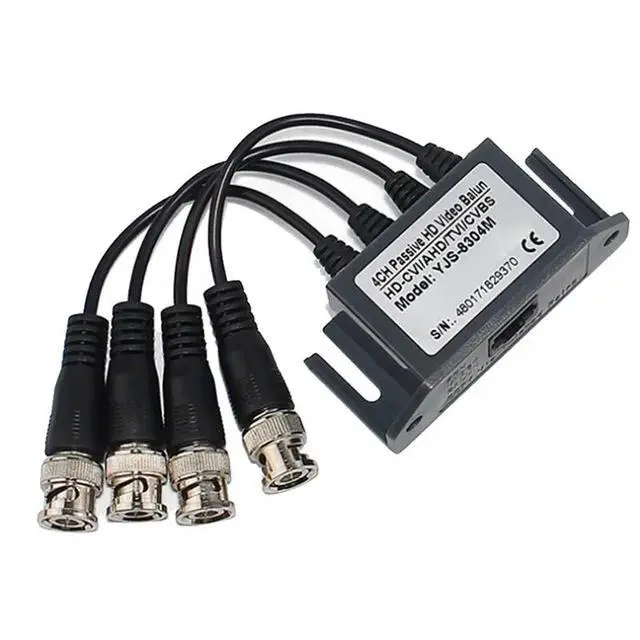 Alt view image 2 of 3 - 2X 4-Channel Video Balun BNC UTP CAT5 Transmitter For CCTV/ Surveillance Camera Trend 4-Way Coaxial HD Transmitter