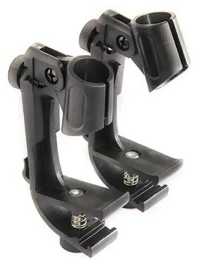 Alt view image 3 of 3 - 4PCS Adjustable Mic Clip On Drum Rim Shockproof Mount Microphone Mic Clamp Stand Holder On Drum Microphone Clip