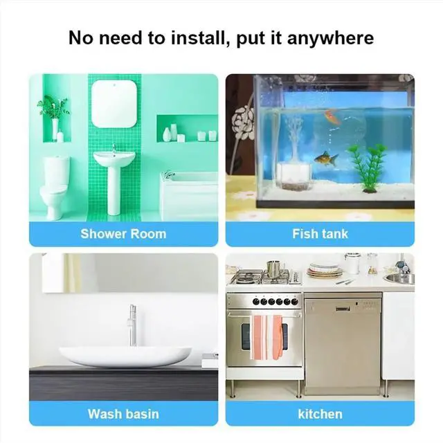 Main image of Water Sensor 90dB Alarm Water Leak Detector Alert Monitoring of Leaks and Drip Alarm for Kitchen Bathroom Basemen