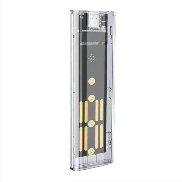 Main image of M.2 NVMe SSD Enclosure USB 3.2 Gen 2 10 Gbps Transparent External Drive Case for PC Laptop