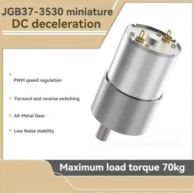 Alt view image 3 of 3 - JGB37-3530 DC Motor 12V Mini DC Gear Reduction Motor High Torque Gear Motor Metal Motor for Smart Home 960RPM