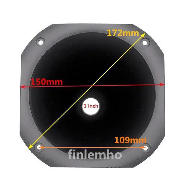 Alt view image 3 of 3 - 1PC Speaker Horn Tweeter Waveguide 1 Inch 45° x 45° HL14-25 Selenium Replacement For Home Theater Professional PA System