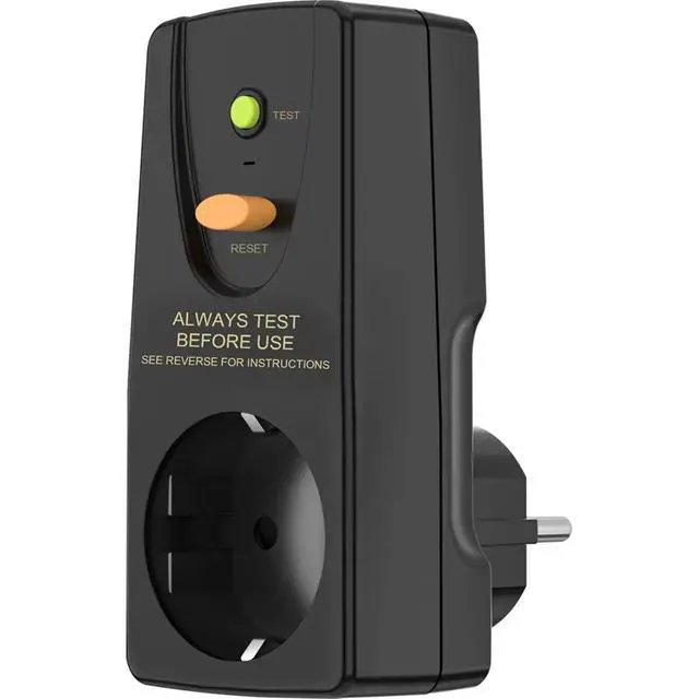 Alt view image 3 of 3 - 16A Leakage Protection Plug EU Personal Protection Socket with FI Safety Switch Home Circuit Breaker Cutout