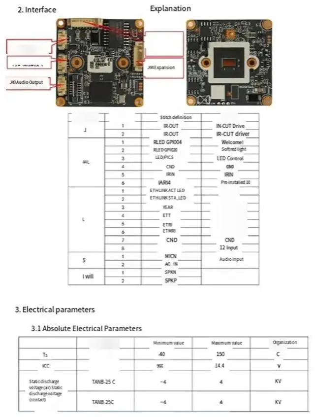 Main image of 3MP IP Camera Module for CCTV Network Video 265 Ai Face Motion Detection GK7201V200+2009 IP Camera Module