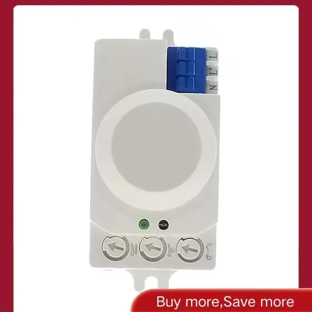Main image of 2X 5.8Ghz System LED Microwave 360 Degree Motion Sensor Light Switch Body Motion Detector-AAAE