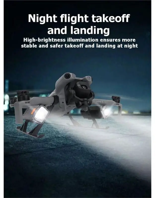 Main image of For MINI 5 Pro Rechargeable Night , LED Light, Heightening Tripod