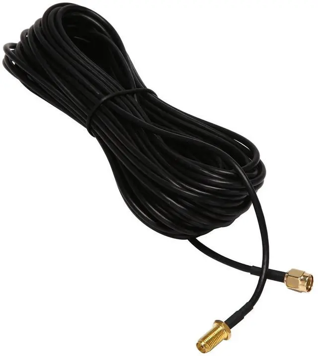 Main image of 4X RP - SMA Male To Female Antenna Connector Extension Cable Black 10 M