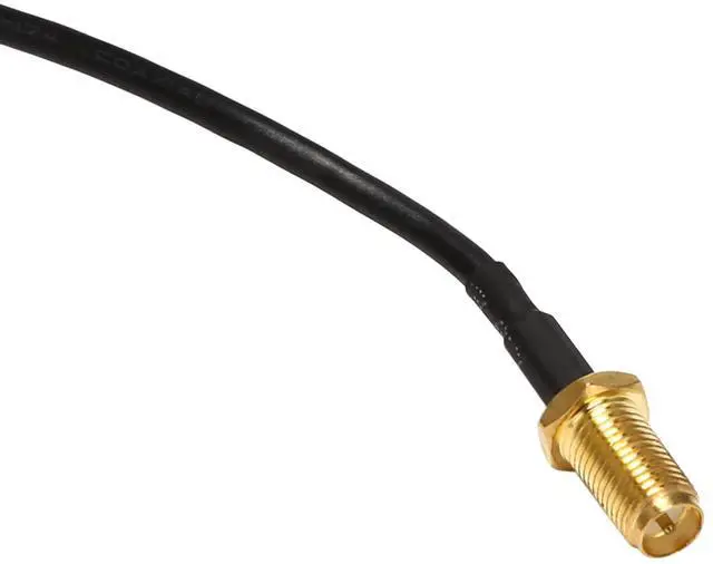 Alt view image 2 of 3 - 4X RP - SMA Male To Female Antenna Connector Extension Cable Black 10 M